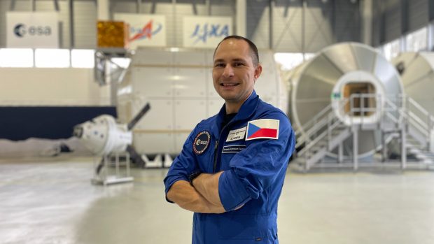 Záložní astronaut ESA Aleš Svoboda ve výcvikovém centru v Kolíně nad Rýnem