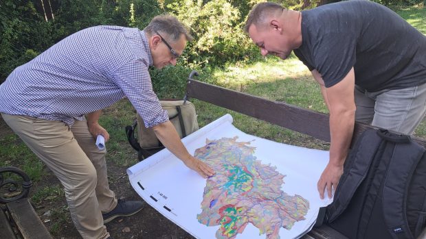 Geomorfologická mapa Královské Šumavy