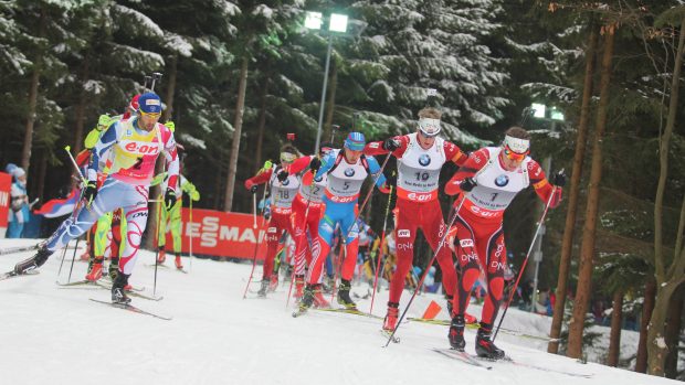 Biatlonisté ve Vysočina Arena v Novém Městě na Moravě