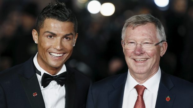 Cristiano Ronaldo a Sir Alex Ferguson na snímku z roku 2015