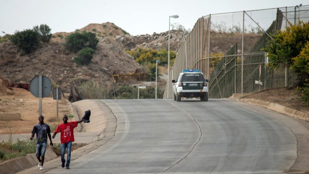 Okolí španělské enklávy v Maroku Melilla