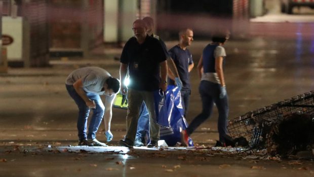 Místo teroristického útoku na La Rambla v Barceloně