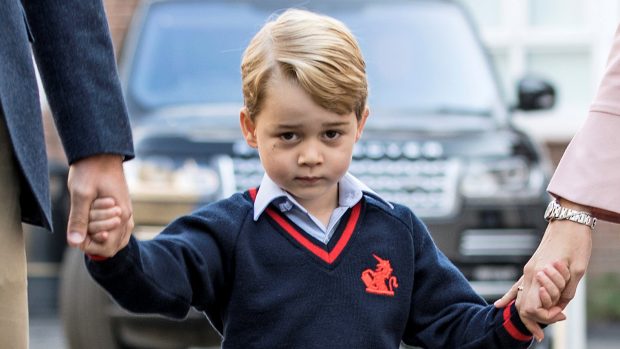 Prince George v první školní den