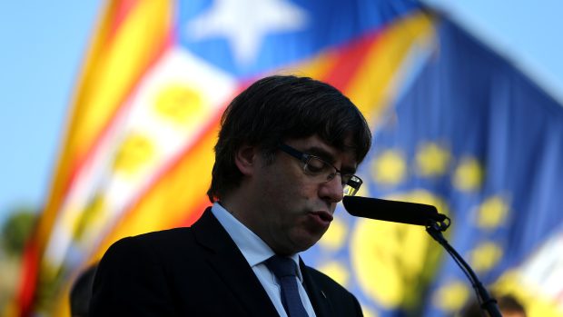 Katalánský premiér Carles Puigdemont