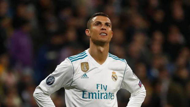 Cristiano Ronaldo při zápase Realu Madrid