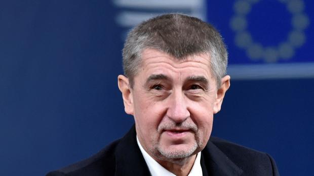 Český premiér Andrej Babiš na jednání Evropské rady v Bruselu