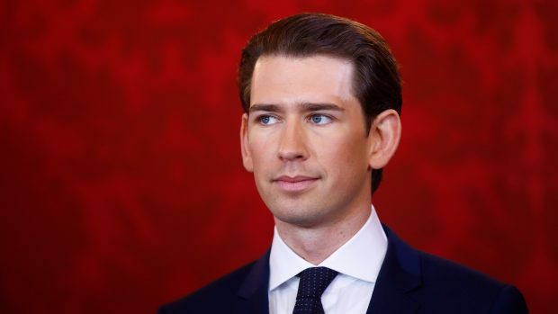 Rakouský kancléř Sebastian Kurz