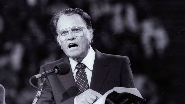 Billy Graham na snímku z roku 1986