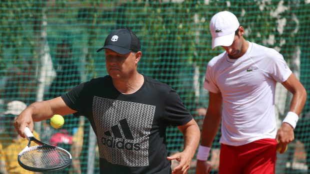 Marián Vajda se svým staronovým svěřencem Novakem Djokovićem