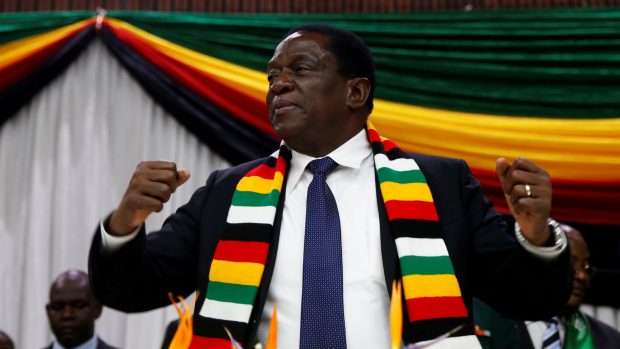 Prezident Zimbabwe Emmerson Mnangagwa.