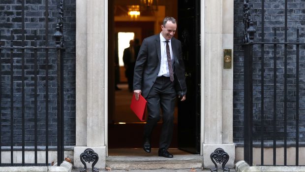 Bývalý ministr pro brexit Dominic Raab