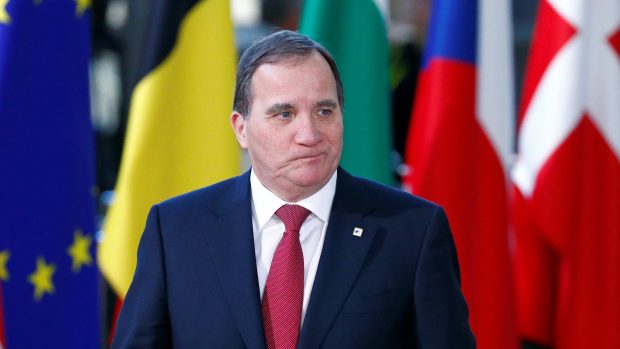 Švédský sociálnědemokratický předseda vlády Stefan Löfven