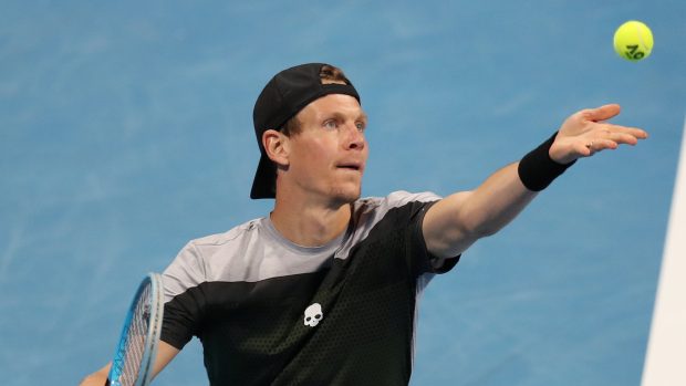 Tomáš Berdych na turnaji v katarském Dauhá