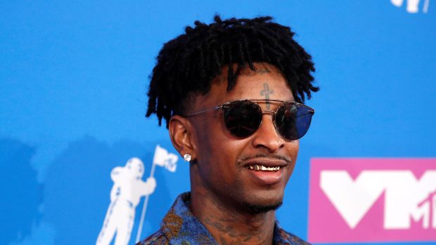 Americký rapper 21 Savage na předávání cen MTV Video Music Awards 2018