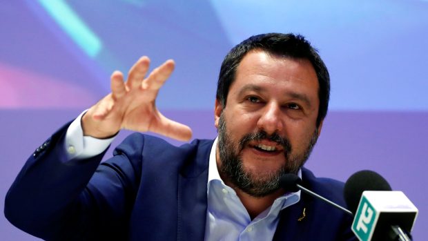 Italský vicepremiér Matteo Salvini