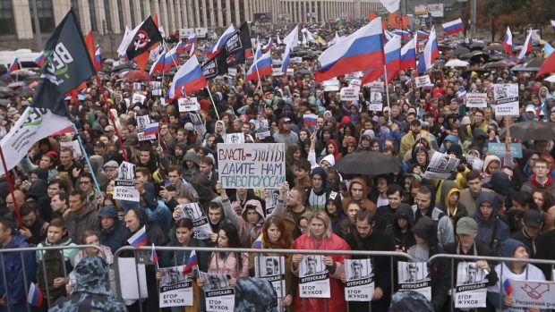 Moskevské protesty.