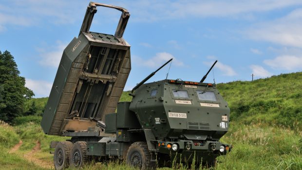 Spojené státy pošlou Ukrajině raketomety HIMARS (na snímku)