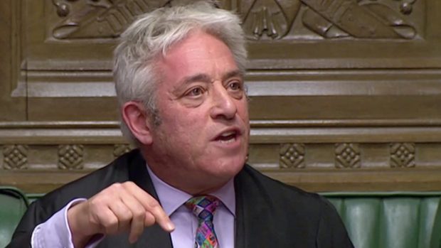 Šéf britské Dolní sněmovny John Bercow