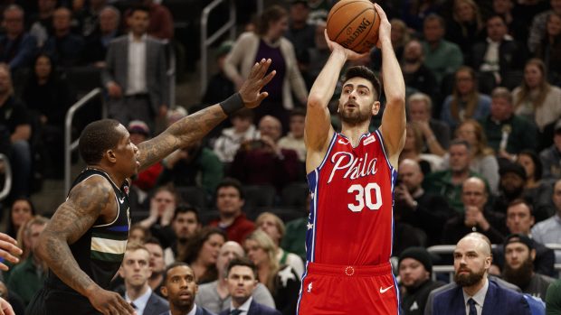 Furkan Korkmaz v dresu Philadelphie