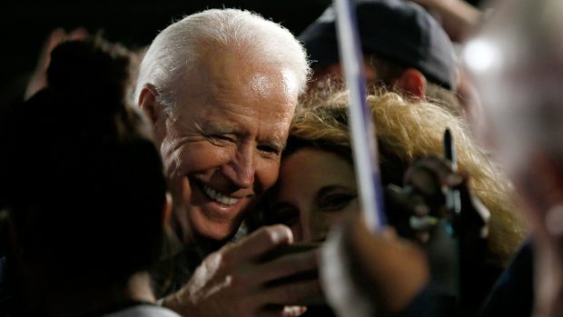 Joe Biden během mítinku v Columbii v Jižní Karolíně