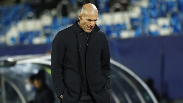 Trenér fotbalistů Realu Madrid Zinedine Zidane