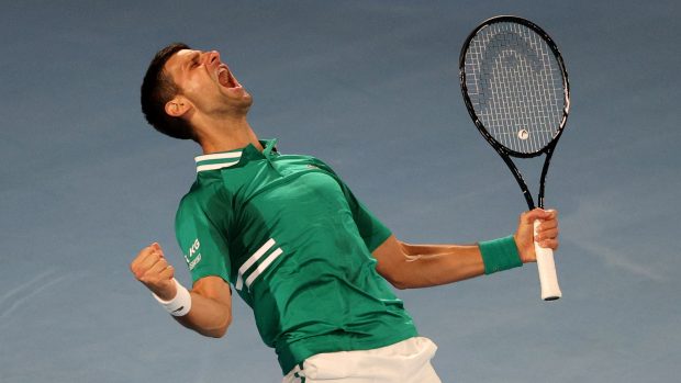 Novak Djoković slaví postup do osmifinále Australian Open