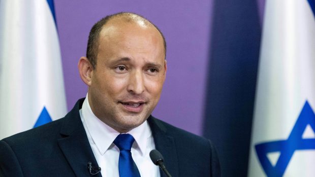 Lídr izraelské krajně pravicové strany Jamina Naftali Bennett.