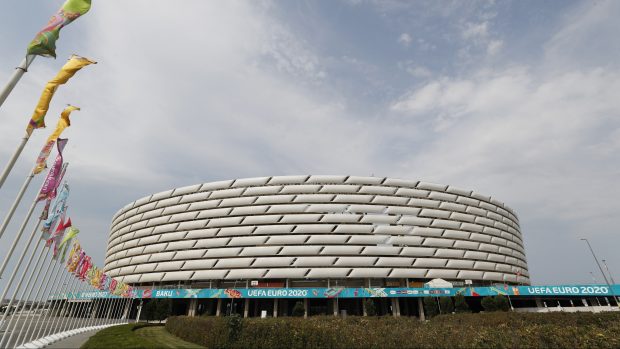 Fotbalový stadion v Baku