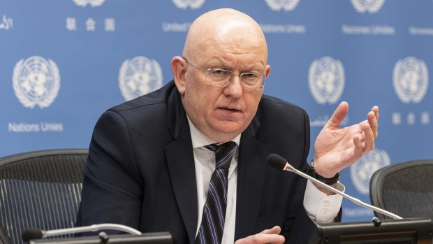 Jednání Rady bezpečnosti OSN povede celý duben ruský velvyslanec Vasilij Něbenzja