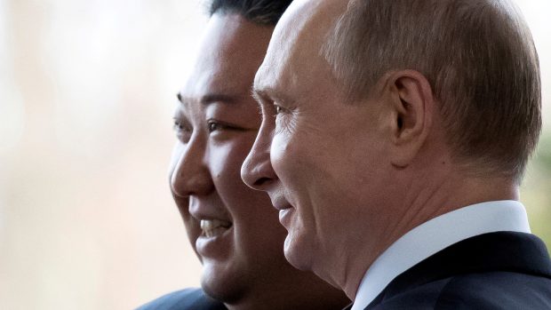 Kim Čong-un a Vladimir Putin