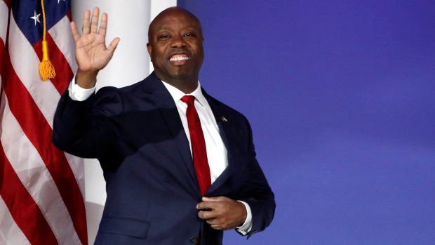 Republikánský kandidát na prezidenta senátor Tim Scott