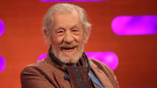 Sir Ian McKellen na fotografii z února 2024