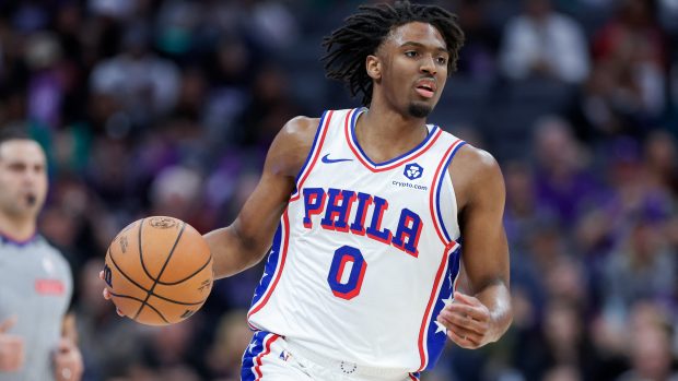 Rozehrávač Philadelphie Tyrese Maxey se podílel na výhře nad San Antoniem 52 body