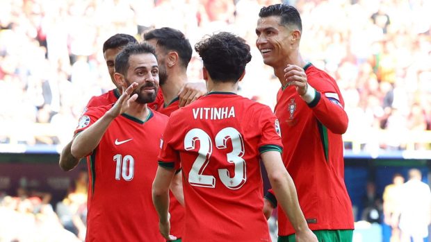 Portugalci slví druhý gól proti Turecku