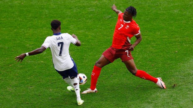 Fotbalisté Anglie hrají čtvrtfinále Eura se Švýcarskem