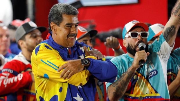 Venezuelský prezident Nicolás Maduro slaví vítězství v prezidentských volbách