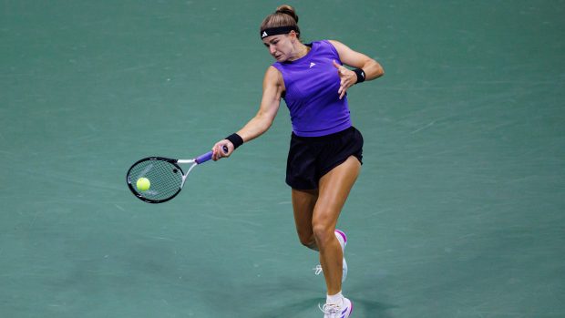 Tenistka Karolína Muchová v semifinálovém zápase US Open proti Jessice Pegulaové