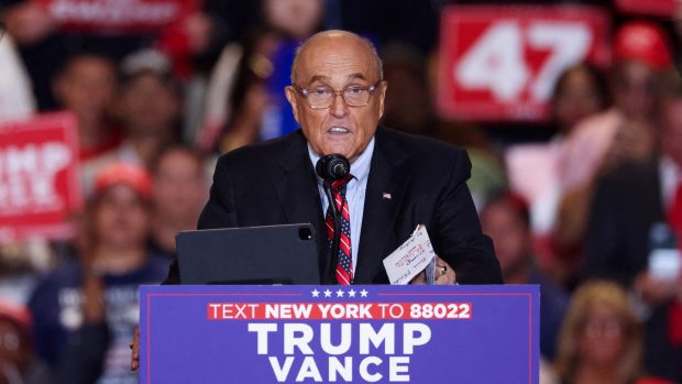 Bývalý starosta New Yorku a bývalý Trumpův právník Rudy Giuliani