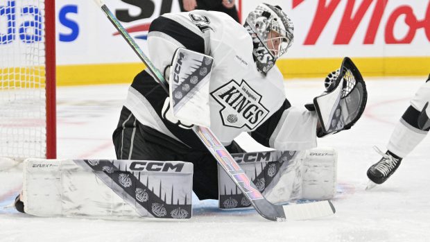 David Rittich v barvách Los Angeles Kings