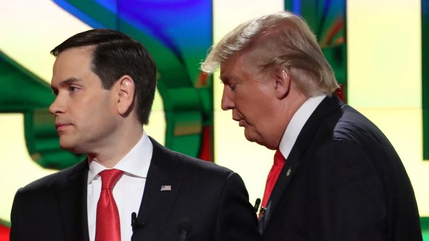 Marco Rubio a Donald Trump