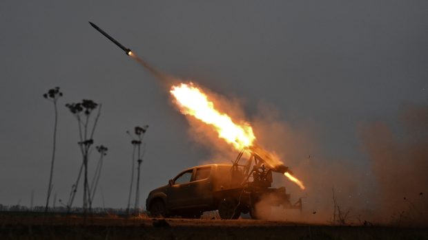 Odpal z malého raketového systému směrem k ruským jednotkám v Záporožské oblasti