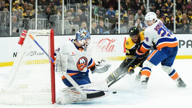 David Pastrňák vstřelil proti New York Islanders dvě branky