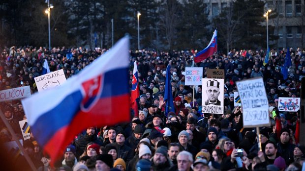 Desítky tisíc Slováků po celé zemi vyšly 24. ledna do ulic na manifestace za proevropské směřování země