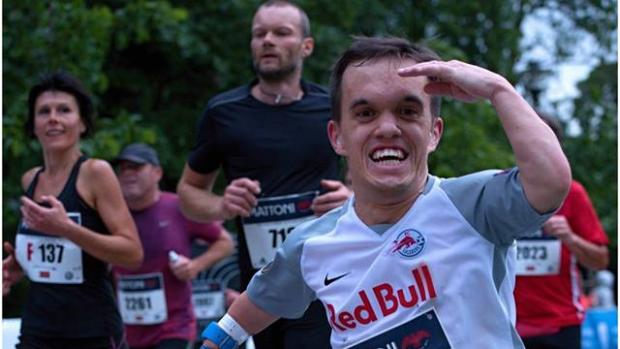 Lukáš Petrusek při jednom z maratonů