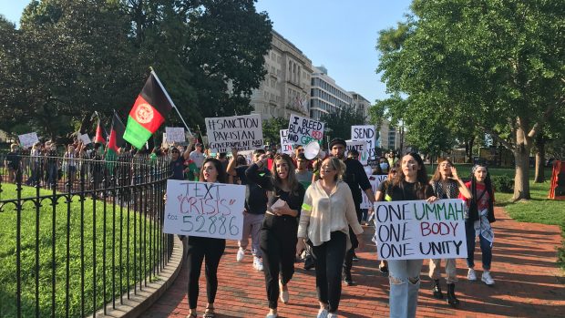 Američtí Afghánci protestovali před Bílým domem