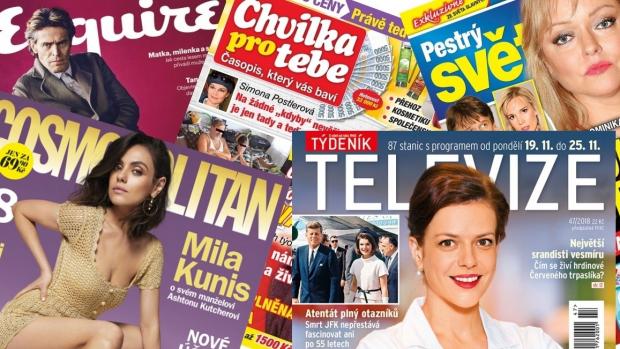 Titulní strany časopisů Bauer Media