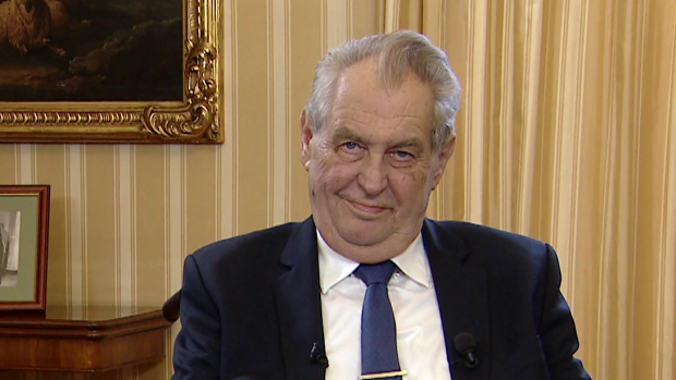 Prezident Miloš Zeman při projevu k tornádu na jižní Moravě.