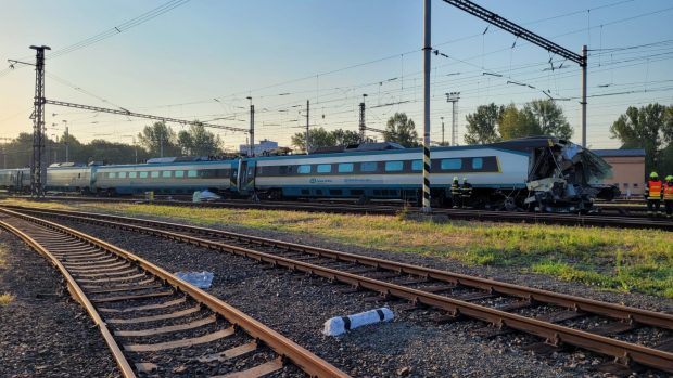 Pendolino se v Bohumíně srazilo s posunovací lokomotivou