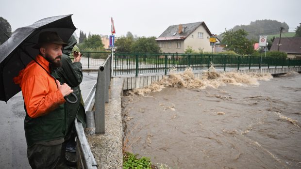 Situace v obci Písečná v okrese Frýdek-Místek