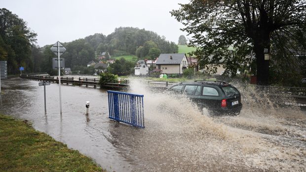 Situace v obci Písečná v okrese Frýdek-Místek